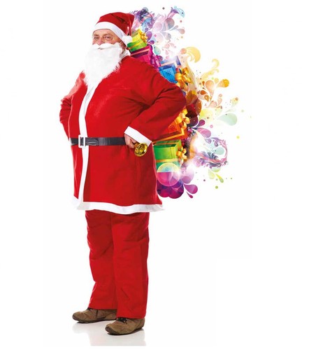 Costume vestito babbo natale - babbo,