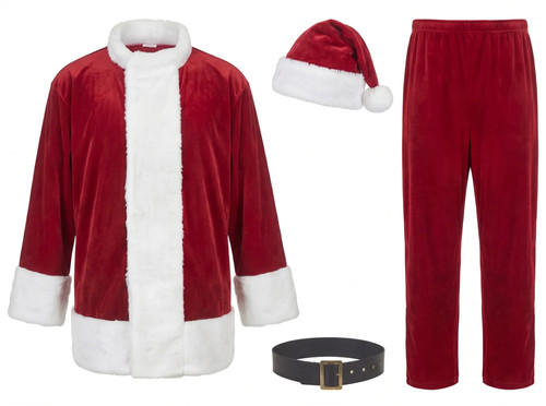 Costume babbo natale lusso - babbo,