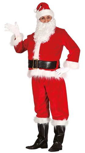 Costume deluxe babbo natale - deluxe,
