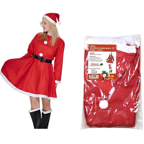 Costume babbo natale donna - babbo,