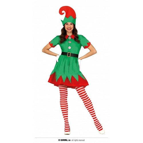Costume carnevale elfa adulta - carnevale,
