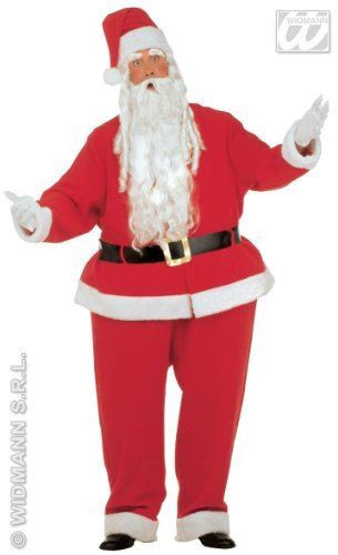 Costume babbo natale con - natale, xl