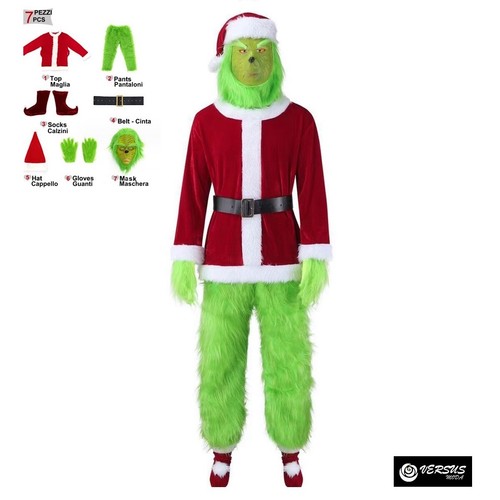 Vestito costume mostro verde - vestito,