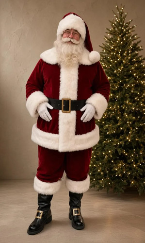 Costume babbo natale deluxe - costume,