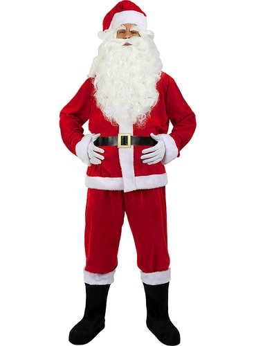 Costume babbo natale deluxe - costume,